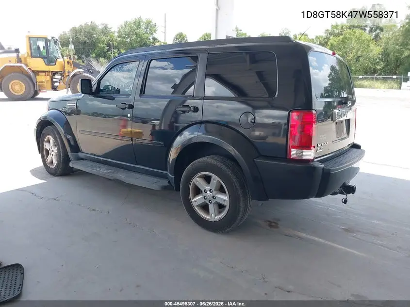 2007 Dodge Nitro Slt/Rt VIN: 1D8GT58K47W558371 Lot: 45495307