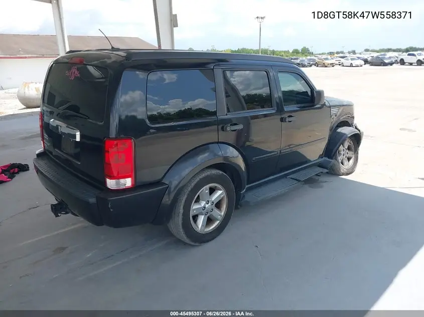 2007 Dodge Nitro Slt/Rt VIN: 1D8GT58K47W558371 Lot: 45495307