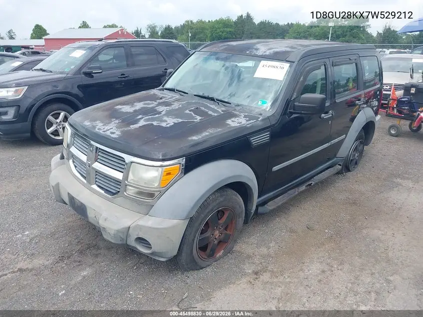 2007 Dodge Nitro Sxt VIN: 1D8GU28KX7W529212 Lot: 45498830