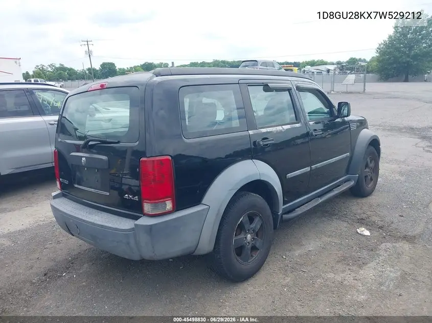 2007 Dodge Nitro Sxt VIN: 1D8GU28KX7W529212 Lot: 45498830