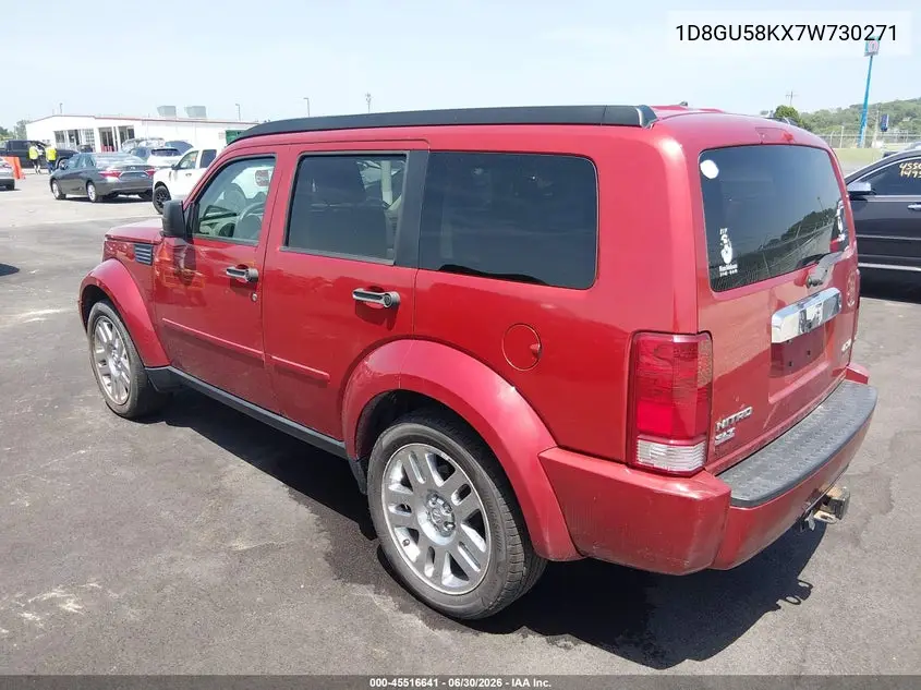 2007 Dodge Nitro Slt/Rt VIN: 1D8GU58KX7W730271 Lot: 45516641