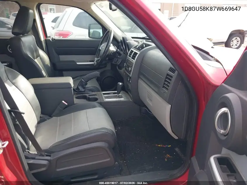 2007 Dodge Nitro Slt/Rt VIN: 1D8GU58K87W669647 Lot: 45519017