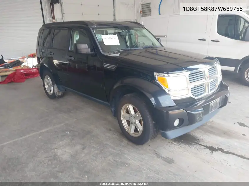 2007 Dodge Nitro Slt/Rt VIN: 1D8GT58K87W689755 Lot: 45528054