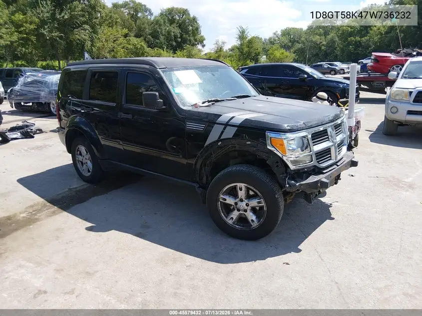 2007 Dodge Nitro Slt/Rt VIN: 1D8GT58K47W736232 Lot: 45579432