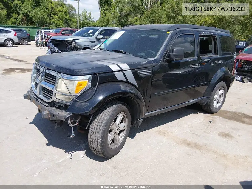 2007 Dodge Nitro Slt/Rt VIN: 1D8GT58K47W736232 Lot: 45579432