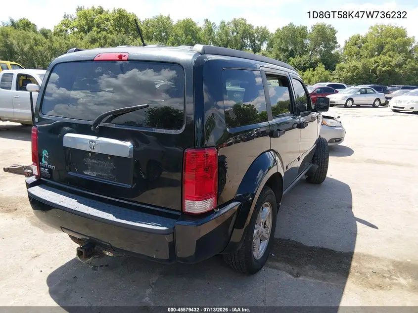 2007 Dodge Nitro Slt/Rt VIN: 1D8GT58K47W736232 Lot: 45579432