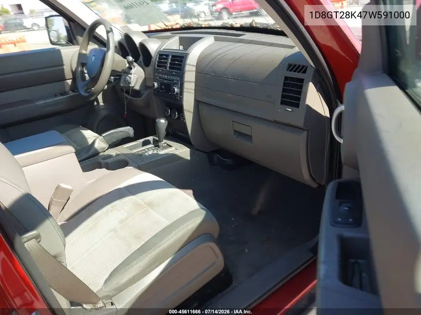 2007 Dodge Nitro Sxt VIN: 1D8GT28K47W591000 Lot: 45611666