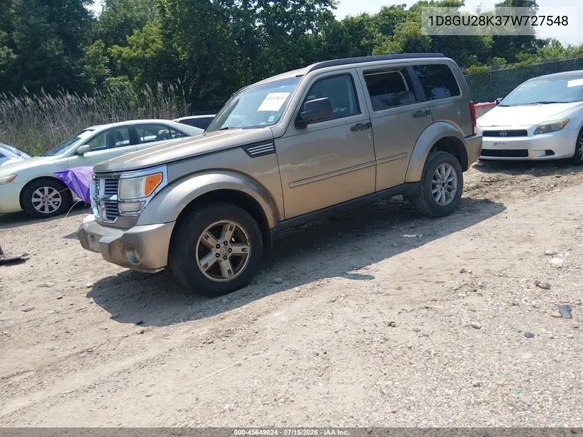 2007 Dodge Nitro Sxt VIN: 1D8GU28K37W727548 Lot: 45649824