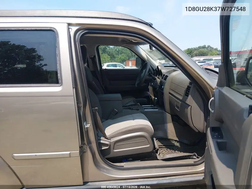 2007 Dodge Nitro Sxt VIN: 1D8GU28K37W727548 Lot: 45649824
