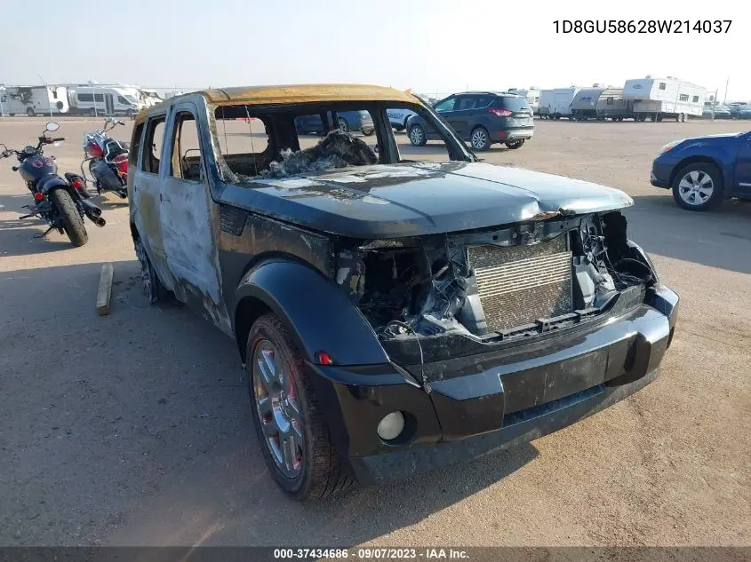 2008 Dodge Nitro Slt/Rt VIN: 1D8GU58628W214037 Lot: 37434686