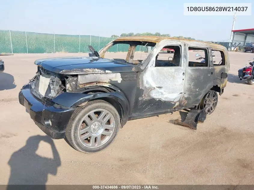 2008 Dodge Nitro Slt/Rt VIN: 1D8GU58628W214037 Lot: 37434686