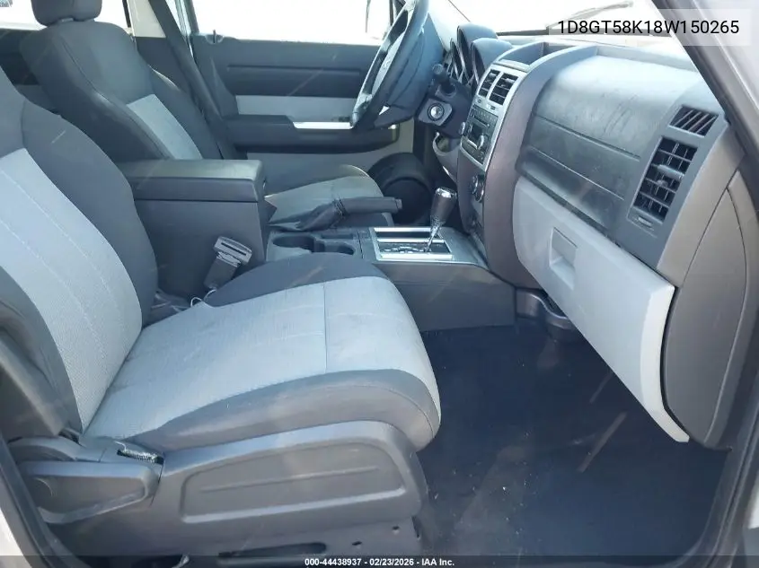 2008 Dodge Nitro Slt/Rt VIN: 1D8GT58K18W150265 Lot: 44438937