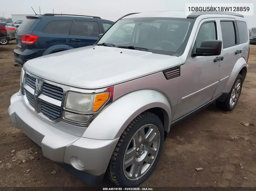 2008 Dodge Nitro Slt/Rt VIN: 1D8GU58K18W128859 Lot: 44518190