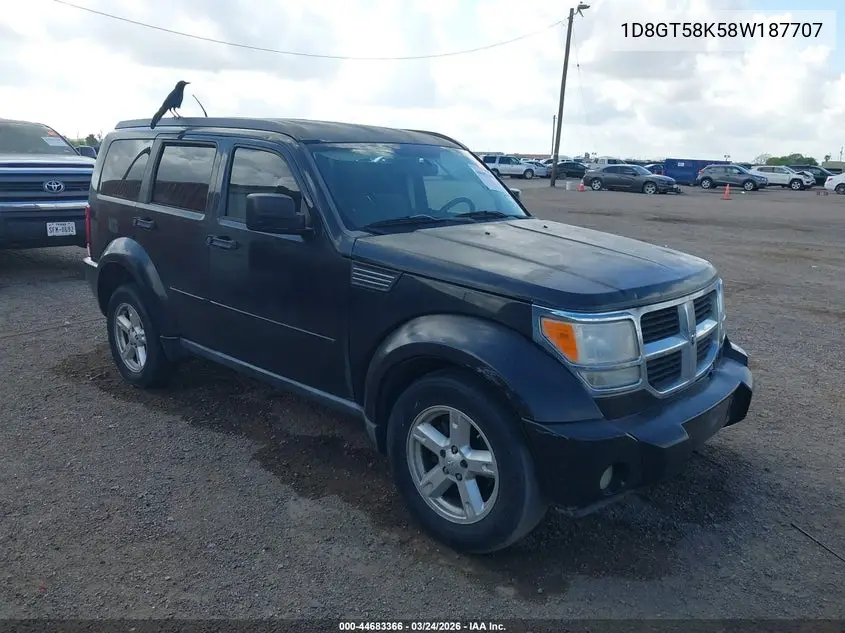 2008 Dodge Nitro Slt/Rt VIN: 1D8GT58K58W187707 Lot: 44683366