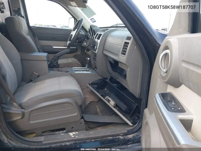 2008 Dodge Nitro Slt/Rt VIN: 1D8GT58K58W187707 Lot: 44683366