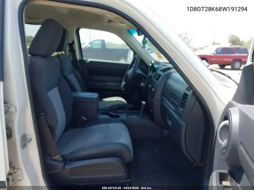 2008 Dodge Nitro Sxt VIN: 1D8GT28K68W191294 Lot: 44734148