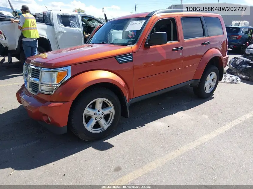 2008 Dodge Nitro Slt/Rt VIN: 1D8GU58K48W202727 Lot: 44836353