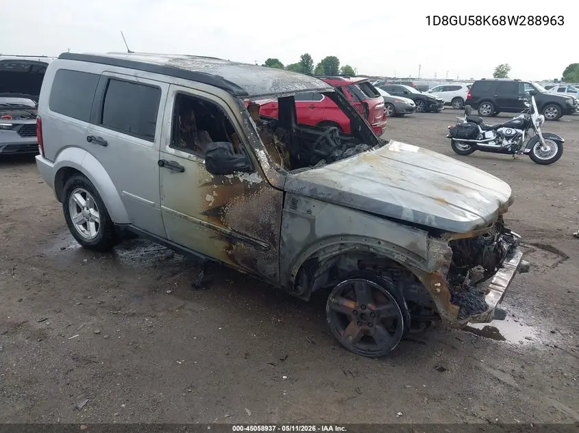 2008 Dodge Nitro Slt/Rt VIN: 1D8GU58K68W288963 Lot: 45058937