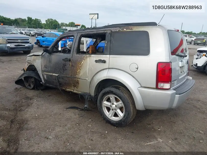 2008 Dodge Nitro Slt/Rt VIN: 1D8GU58K68W288963 Lot: 45058937