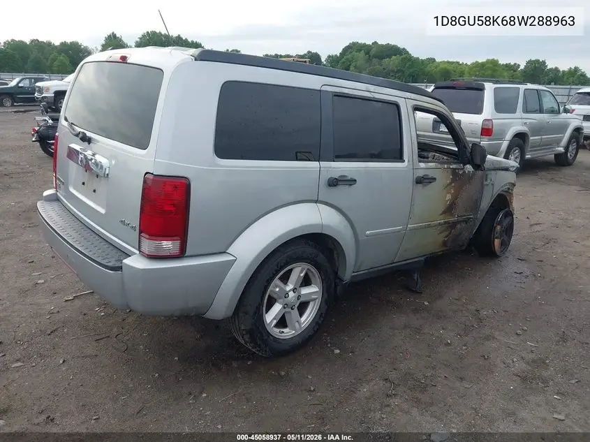 2008 Dodge Nitro Slt/Rt VIN: 1D8GU58K68W288963 Lot: 45058937
