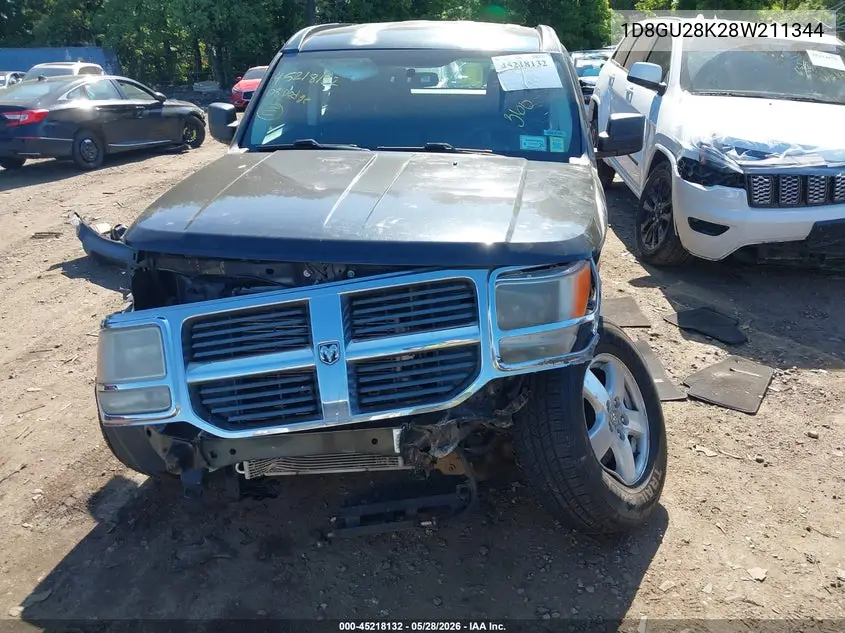 2008 Dodge Nitro Sxt VIN: 1D8GU28K28W211344 Lot: 45218132