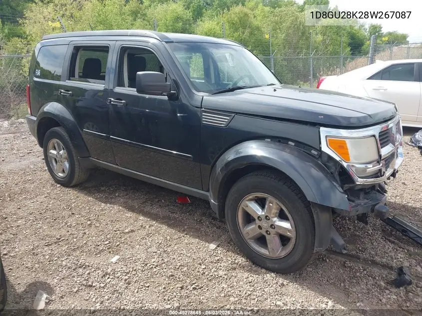 2008 Dodge Nitro Sxt VIN: 1D8GU28K28W267087 Lot: 45278648