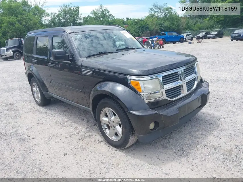 2008 Dodge Nitro Slt/Rt VIN: 1D8GU58K08W118159 Lot: 45350309