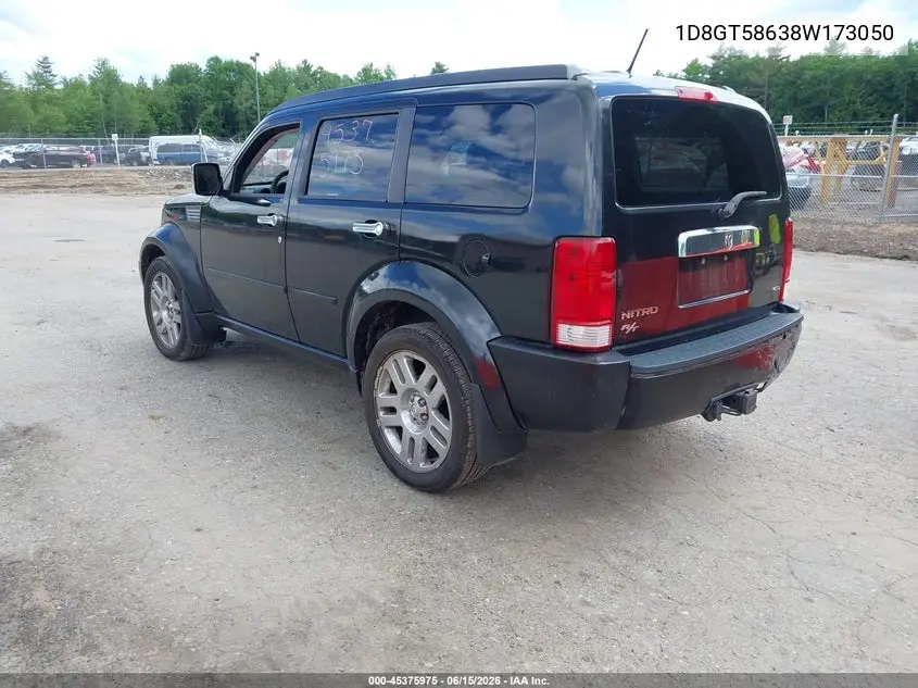 2008 Dodge Nitro Slt/Rt VIN: 1D8GT58638W173050 Lot: 45375975
