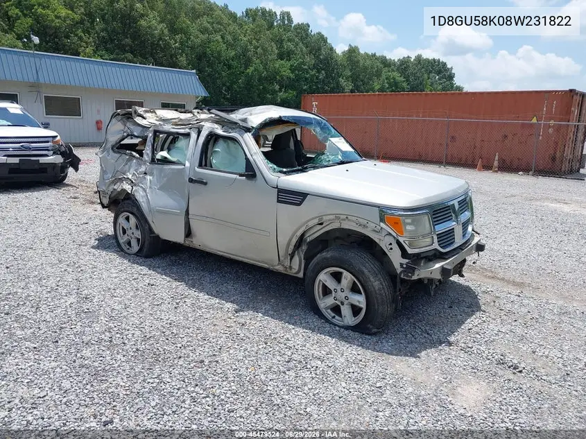 2008 Dodge Nitro Slt/Rt VIN: 1D8GU58K08W231822 Lot: 45479524