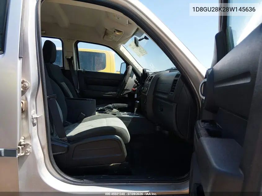 2008 Dodge Nitro Sxt VIN: 1D8GU28K28W145636 Lot: 45581348