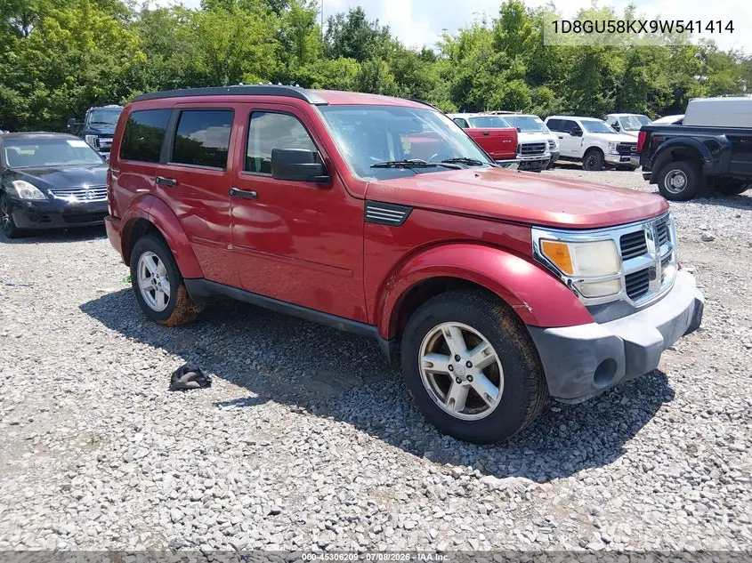 2009 Dodge Nitro Slt/Rt VIN: 1D8GU58KX9W541414 Lot: 45306209