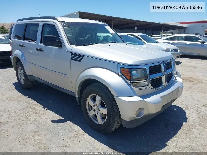 2009 Dodge Nitro Se VIN: 1D8GU28K09W505536 Lot: 45518268