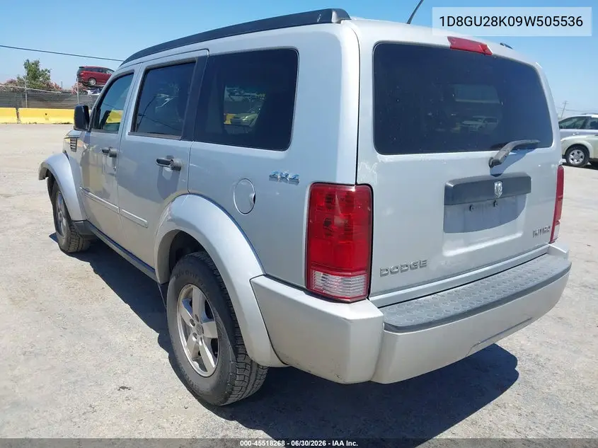 2009 Dodge Nitro Se VIN: 1D8GU28K09W505536 Lot: 45518268