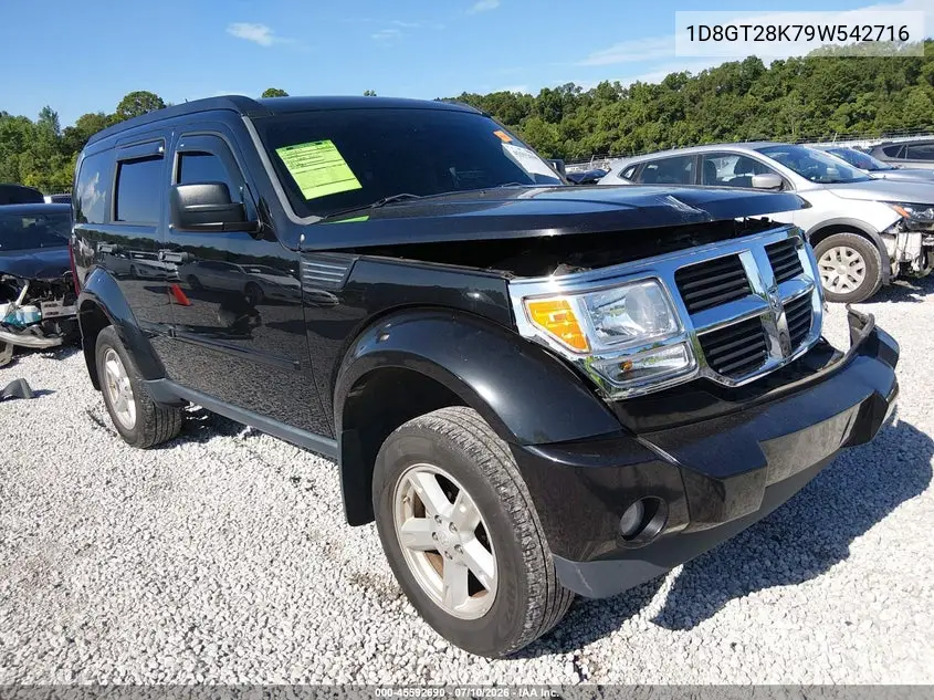 2009 Dodge Nitro Se VIN: 1D8GT28K79W542716 Lot: 45592690