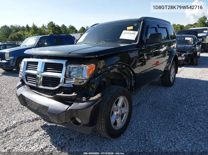 2009 Dodge Nitro Se VIN: 1D8GT28K79W542716 Lot: 45592690