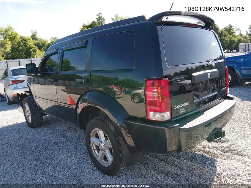 2009 Dodge Nitro Se VIN: 1D8GT28K79W542716 Lot: 45592690
