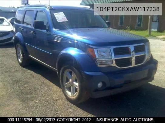 2010 Dodge Nitro Se VIN: 1D4PT2GKXAW117238 Lot: 11446794