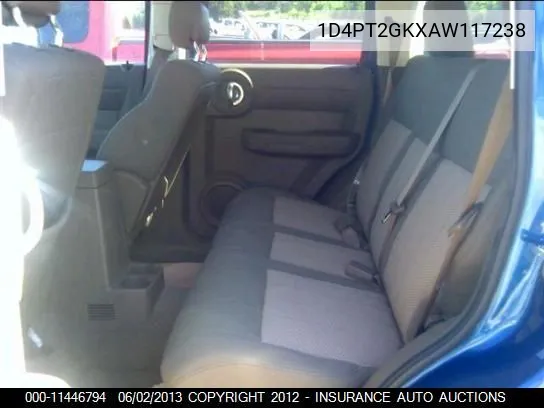 2010 Dodge Nitro Se VIN: 1D4PT2GKXAW117238 Lot: 11446794