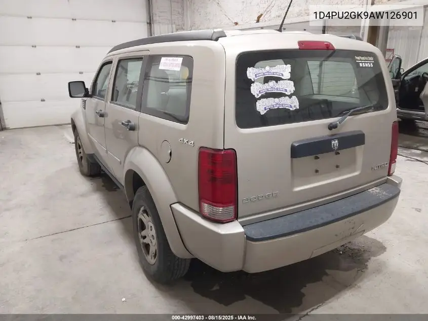 2010 Dodge Nitro Se VIN: 1D4PU2GK9AW126901 Lot: 42997403