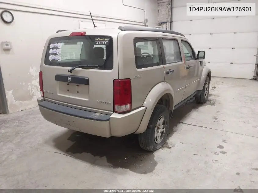 2010 Dodge Nitro Se VIN: 1D4PU2GK9AW126901 Lot: 42997403