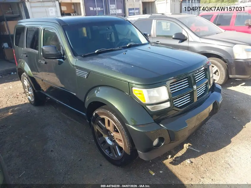 2010 Dodge Nitro Heat VIN: 1D4PT4GK7AW157031 Lot: 44784220