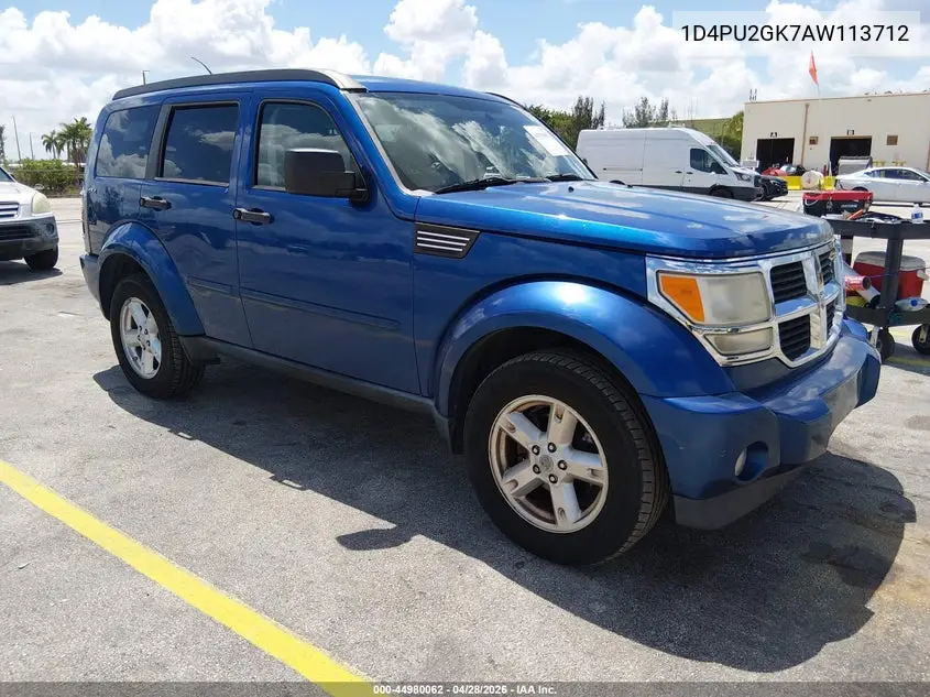 2010 Dodge Nitro Se VIN: 1D4PU2GK7AW113712 Lot: 44980062