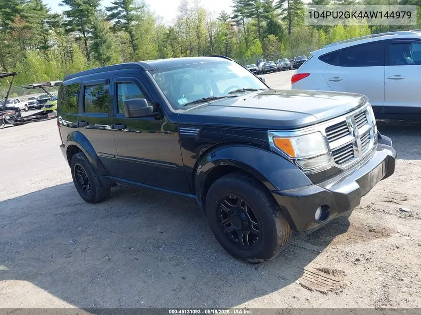 2010 Dodge Nitro Se VIN: 1D4PU2GK4AW144979 Lot: 45131093