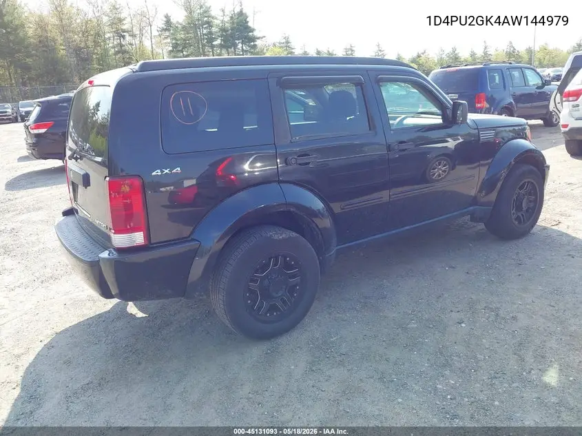 2010 Dodge Nitro Se VIN: 1D4PU2GK4AW144979 Lot: 45131093