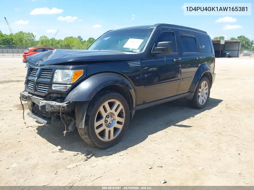 2010 Dodge Nitro Heat VIN: 1D4PU4GK1AW165381 Lot: 45141297