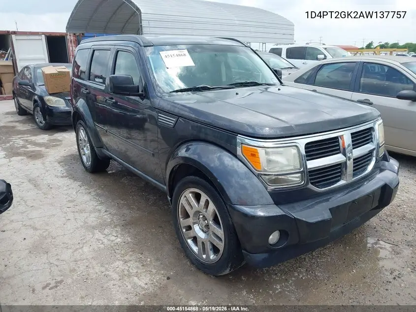2010 Dodge Nitro Se VIN: 1D4PT2GK2AW137757 Lot: 45154868