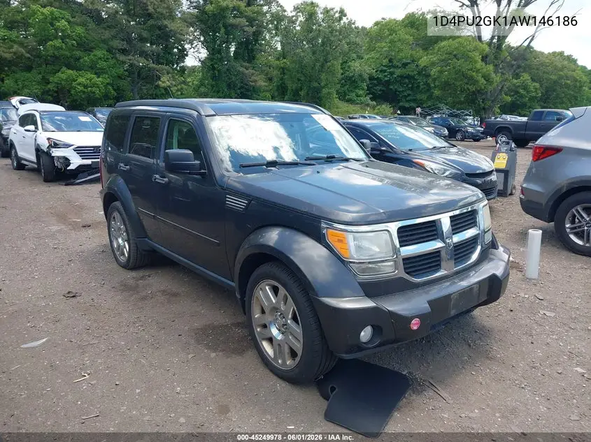 2010 Dodge Nitro Se VIN: 1D4PU2GK1AW146186 Lot: 45249978