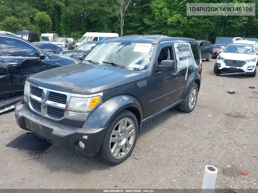 2010 Dodge Nitro Se VIN: 1D4PU2GK1AW146186 Lot: 45249978