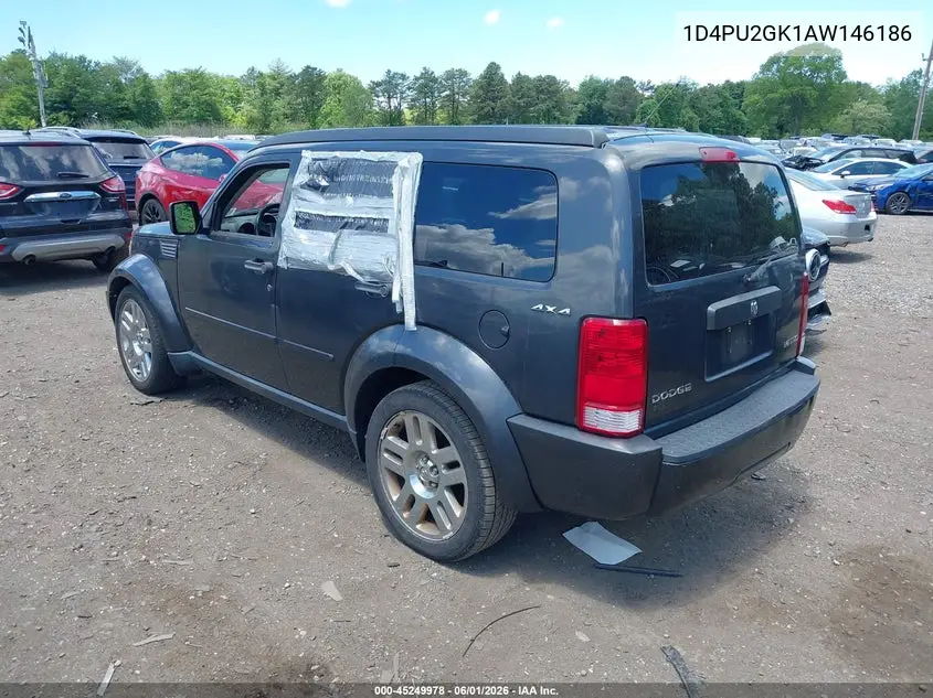 2010 Dodge Nitro Se VIN: 1D4PU2GK1AW146186 Lot: 45249978