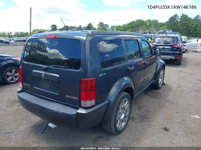 2010 Dodge Nitro Se VIN: 1D4PU2GK1AW146186 Lot: 45249978